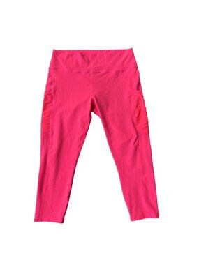 Fabletics Powerhold High-Waisted Capri Leggings Highlight Pink XXL Sport